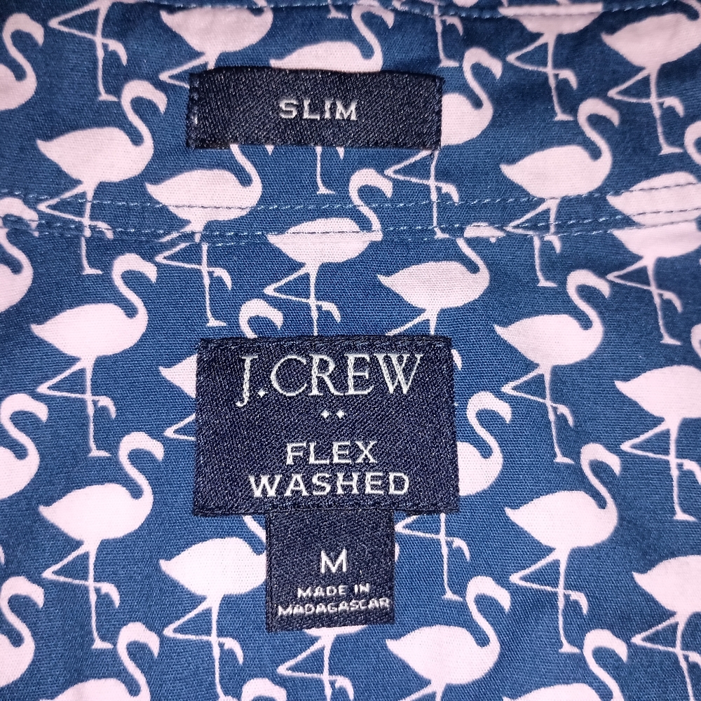 J. Crew Flamingo Shirt Slim M
